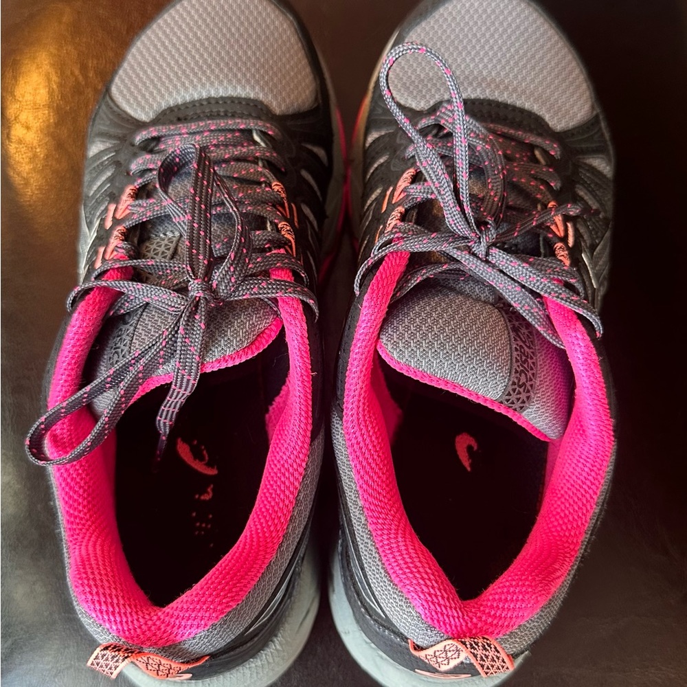 Asics Gray and Pink Women's Sneakers
